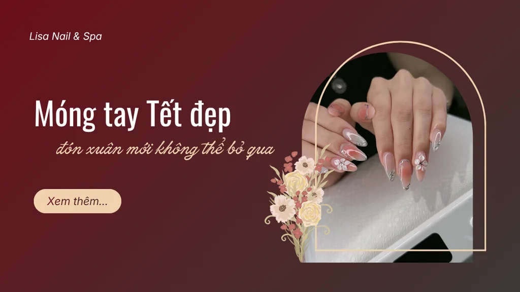 Móng tay Tết đẹp với những gam màu may mắn