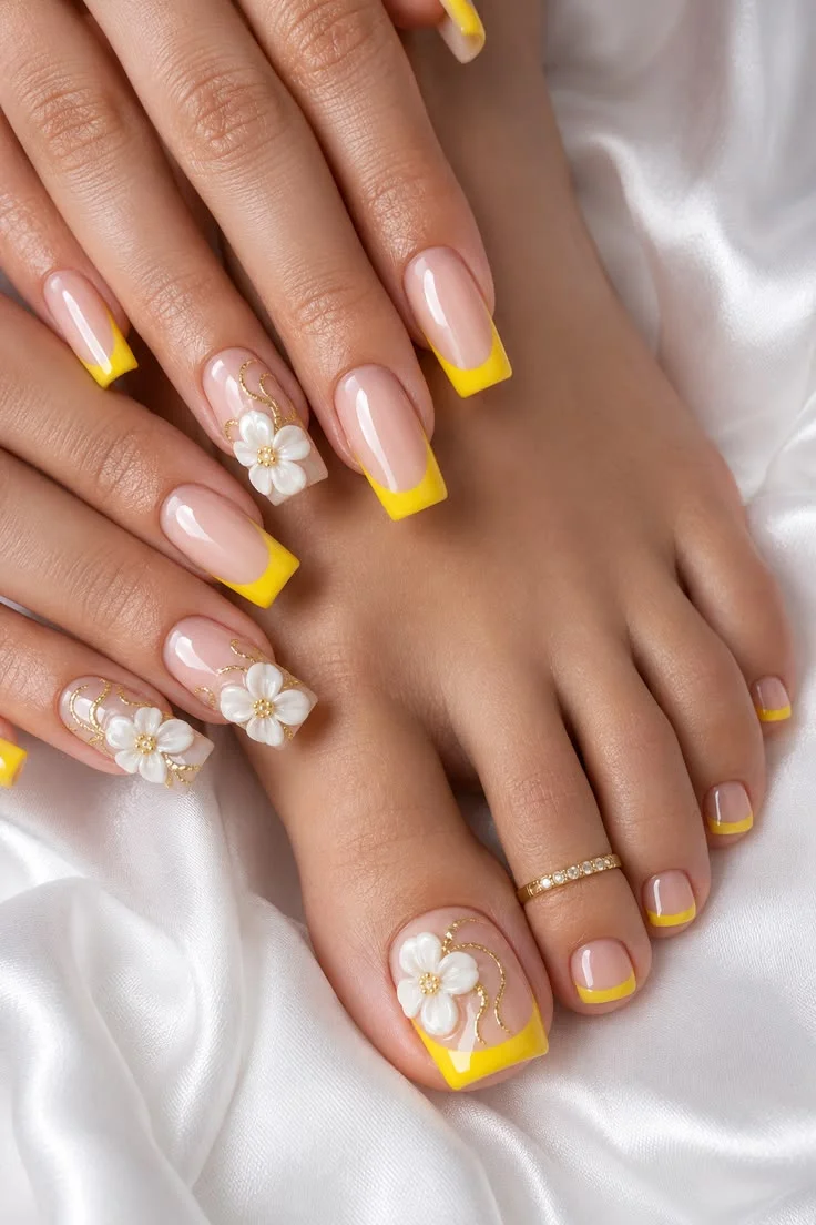 nail chân tết