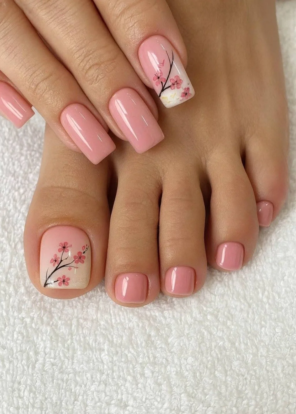 nail chân tết