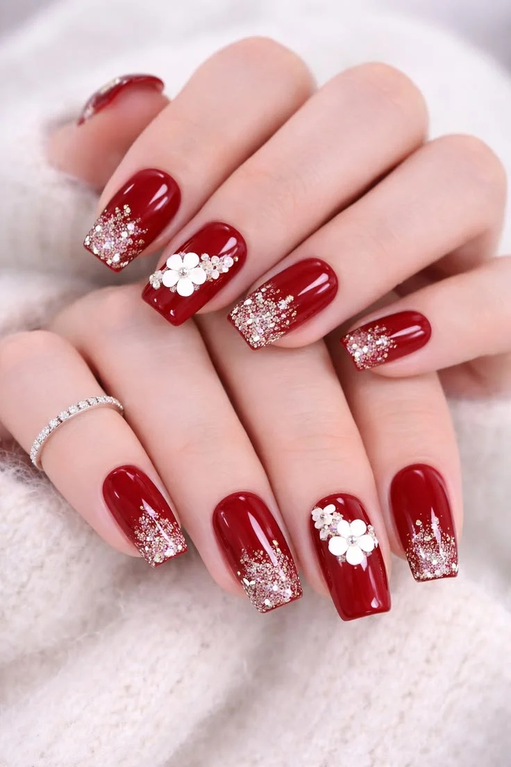mẫu nail Tết