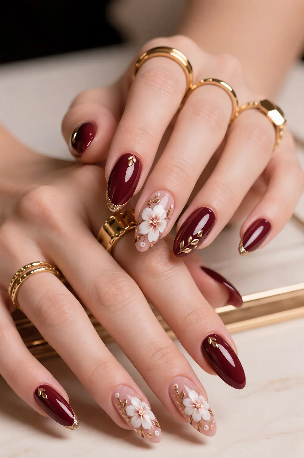 mẫu nail Tết