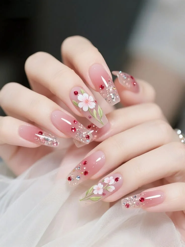 mẫu nail Tết