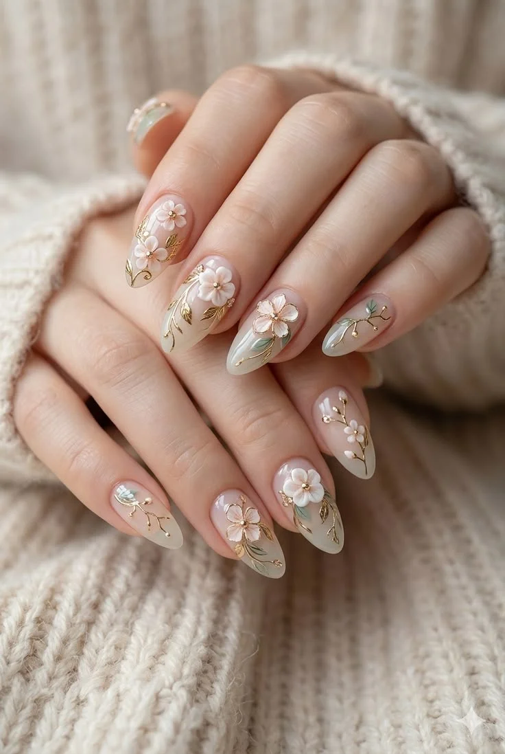 mẫu nail Tết