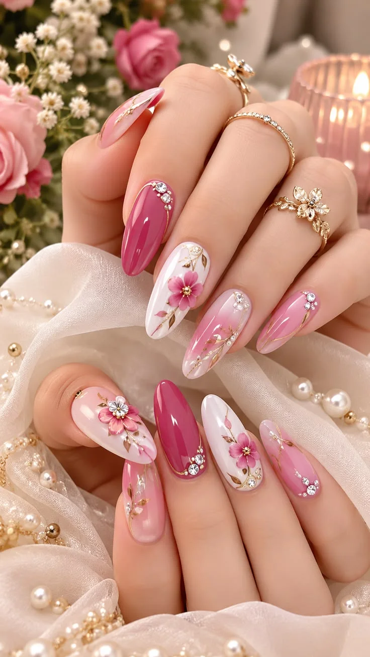 mẫu nail Tết