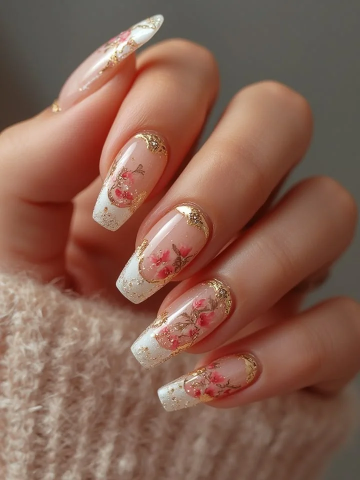 mẫu nail Tết