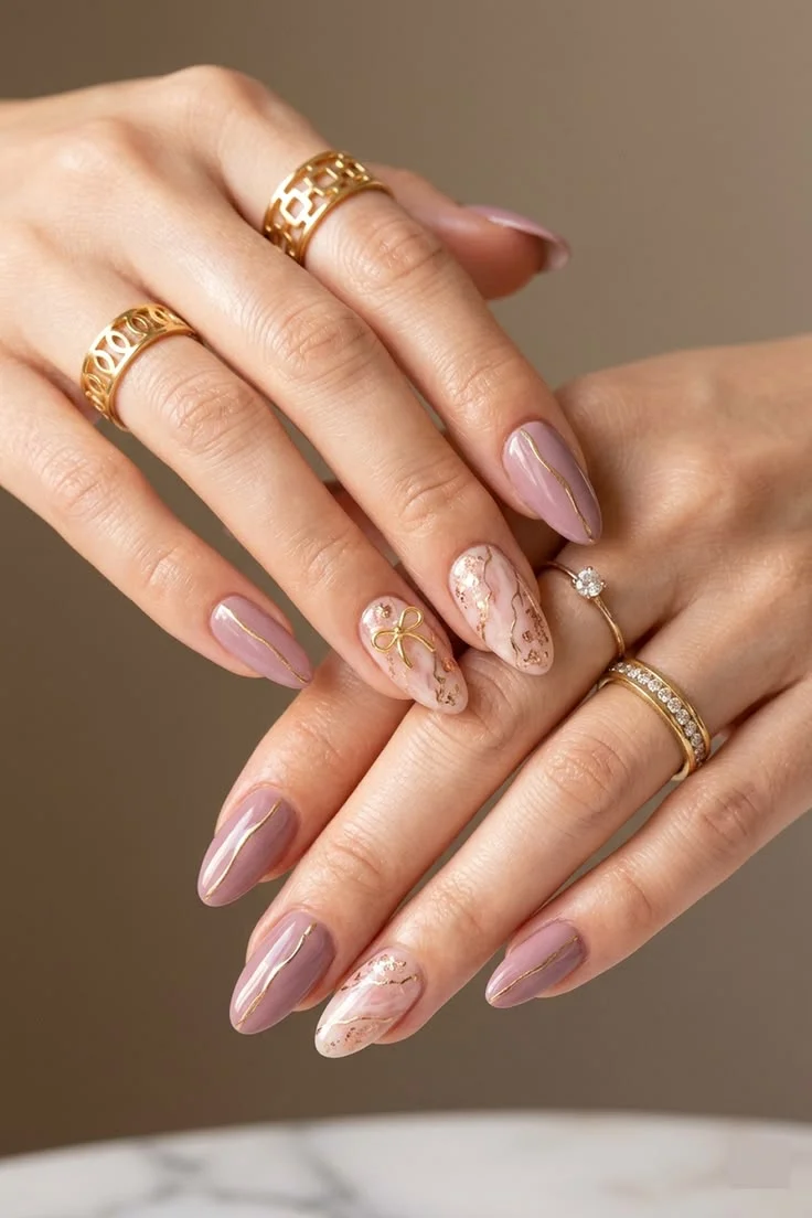 mẫu nail tết đơn giản