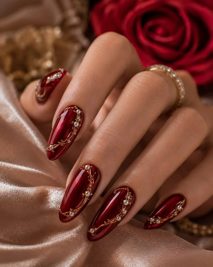 mẫu nail Tết