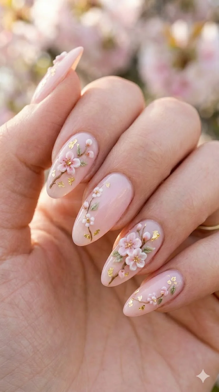 mẫu móng tay Tết