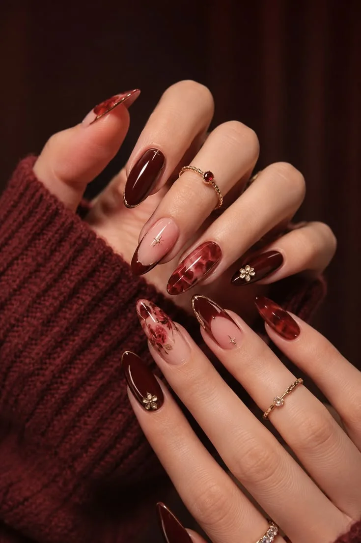 mẫu nail Tết