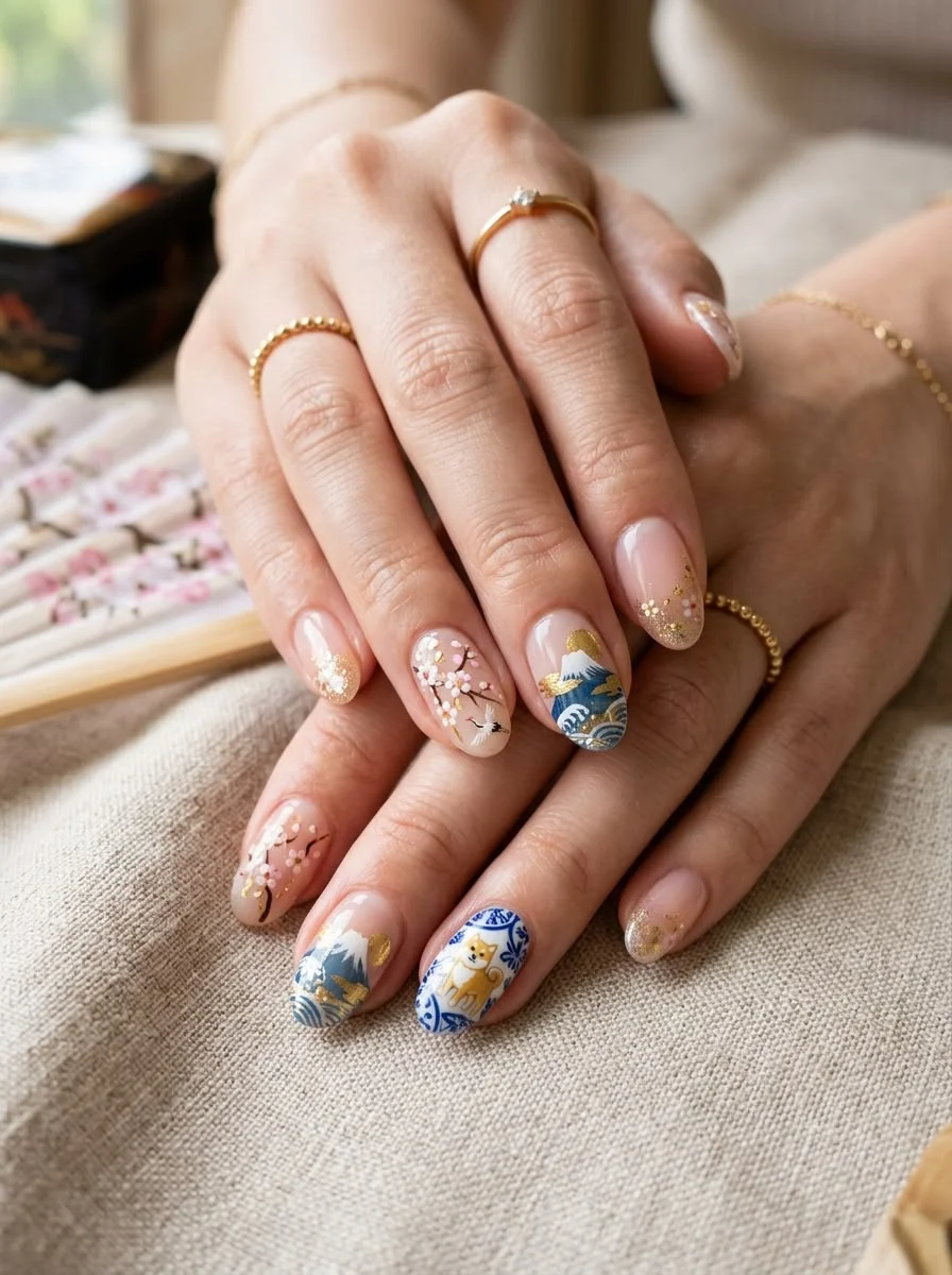 Các mẫu nail Tết