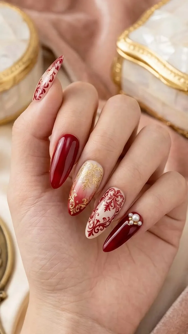 Mẫu nail Tết 2027